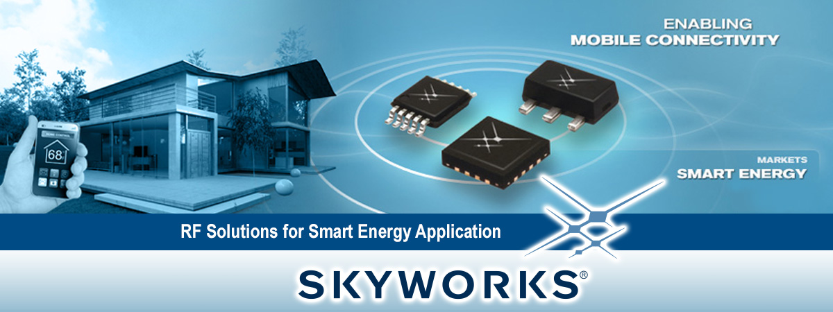 Skyworks slide on mobile connectivity and smart energy solutions.